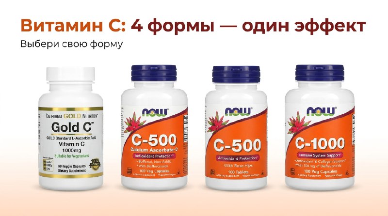 Витамин C NOW и California Gold Nutrition в Калининграде — фото 1